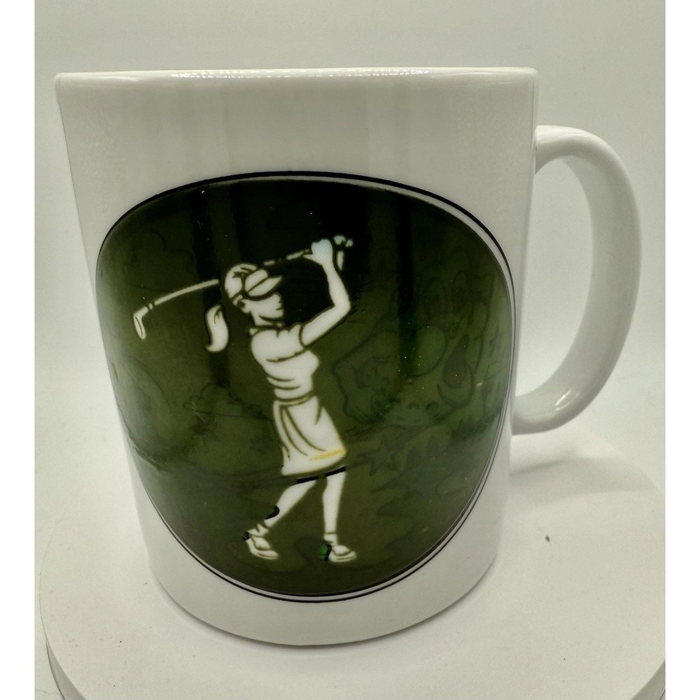 Vintage Wondermug coffee mug‎ Grip it and rip it! Female golfer